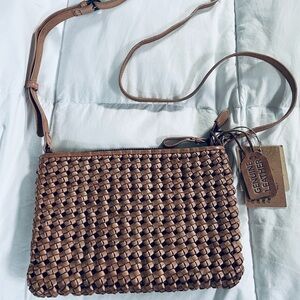 NWT Leather Crossbody Purse (Made in India)